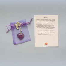 Load image into Gallery viewer, Amethyst Heart Pendant
